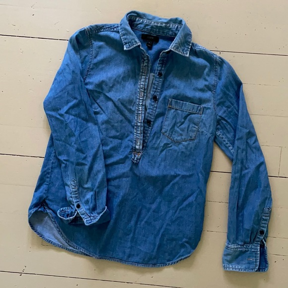 J. Crew Tops - Chambray Button-down